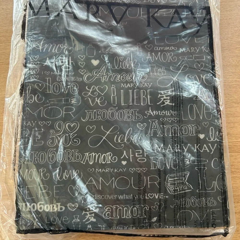 Mary Kay Black and Pink Cosmetic Bag